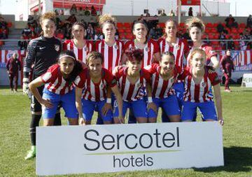 The Atlético Madrid Féminas starting XI that faced Tacuense at the Ciudad Deportivo in Majadahonda on Sunday afternoon.