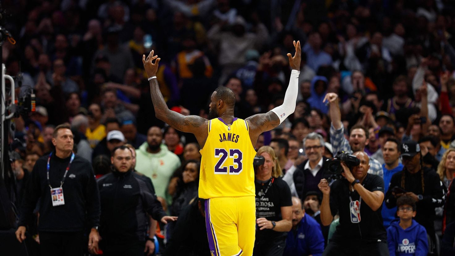 LeBron James and the 40,000-point barrier in the NBA: the new king's mark falling