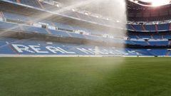 El Bernabéu se prepara para la Supercopa: así luce el césped