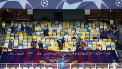 Aficionados del FC Barcelona.