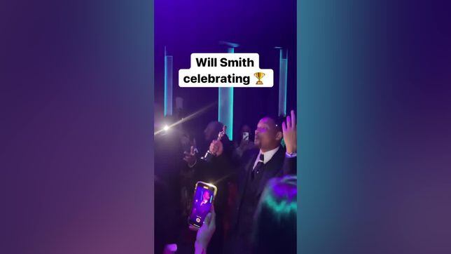 No se le veía muy arrepentido: así estaba Will Smith en la fiesta