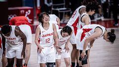 La selección japonesa tras clasificarse para la final de los Juegos Olímpicos 2020.