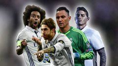 Navas, James, Ramos and Marcelo left out of Real squad