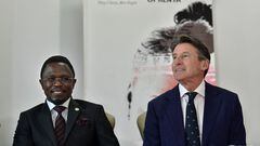 World Athletics chief Sebastian Coe (R) attends a press conference alongside Kenya's Cabinet Secretary for Sports Ababau Namwamba (L) in Nairobi on January 5, 2023. - Kenyan President William Ruto said after meeting Coe that Kenya would endeavour to curb doping adding that Kenya will not spare any efforts in the fight against doping and the Government will go an extra mile in protecting the integrity of athletics.
Kenya vowed to clean up its act after last year escaping a World Athletics ban for doping that threatened to make the east African track and field powerhouse a sporting pariah. (Photo by Tony KARUMBA / AFP)