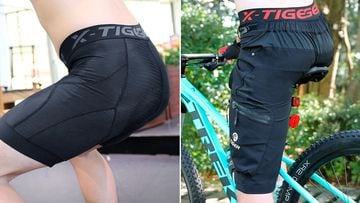 Este pantalón corto de ciclismo tiene acolchado de cinco para evitar la fricción - Showroom