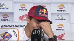 Márquez se viene abajo y no puede seguir con la entrevista: "Me he derrumbado..."