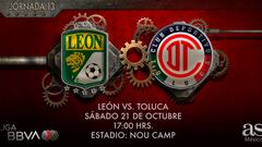León vs Toluca en vivo: Liga MX, Apertura 2023 hoy en directo