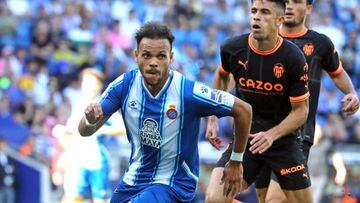 Martin Braithwaite during the match between RCD Espanyol and Sevilla FC, corresponding to the week 7 of the Liga Santander, played at the RCDE Stadium on 02th Octoberr 2022, in Barcelona, Spain. (Photo by Joan Valls/Urbanandsport /NurPhoto via Getty Images)