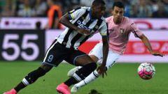 Duv&aacute;n Zapata ha marcado seis goles con la camiseta del Udinese.