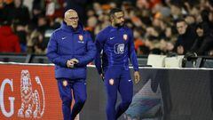 ROTTERDAM - Memphis Depay of Holland leaves the field during the UEFA European Championship qualifying match between the Netherlands and Gibraltar at Feyenoord Stadion de Kuip on March 27, 2023 in Rotterdam, Netherlands. ANP MAURICE VAN STONE (Photo by ANP via Getty Images)