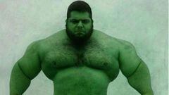 El haltera iran&iacute; Sajad Gharibi, m&aacute;s conocido como &quot;el Hulk iran&iacute;&quot; o &quot;el H&eacute;rcules de Persia&quot;.