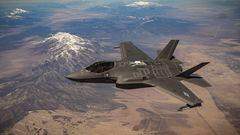 An F-35 Lightning II assigned to the 62nd Fighter Squadron at Luke Air Force Base, Ariz., flies over the Nevada Test and Training Range during Red Flag 21-2, March 18, 2021. Red Flag began in 1975 as an aerial combat exercise but has evolved to include war-fighting across air, space and cyberspace domains. (U.S. Air Force photo by Airman First Class Zachary Rufus)