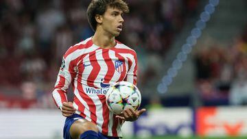 MADRID, SPAIN - 2022/09/08: Joao Felix of Atletico Madrid seen in action during the UEFA Champions League match between Atletico Madrid and FC Porto at the Estadio Civitas Metropolitano in Madrid. (Final score: Atletico Madrid 2 - 1 FC Porto). (Photo by Atilano Garcia/SOPA Images/LightRocket via Getty Images)