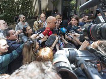 Vin Diesel attends the film launch with Griezmann & Filipe Luis.