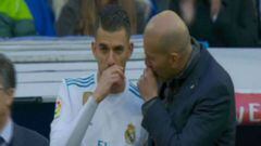 Zidane dio 15 minutos a Ceballos tras el cambio en Butarque