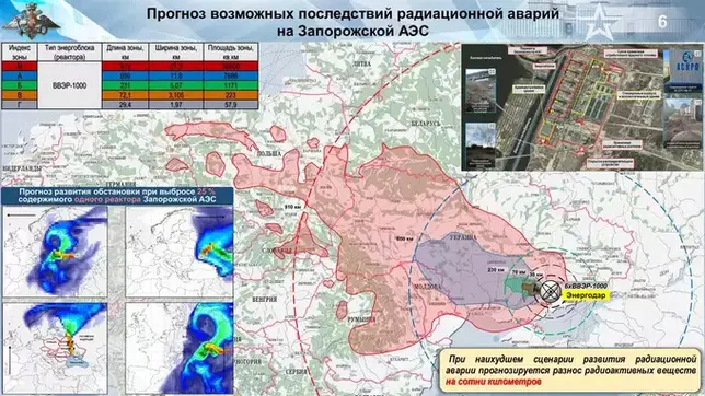 Los países que serían devastados si explota la central nuclear de Zaporiyia