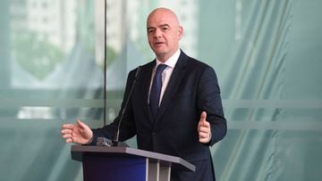 FIFA president Gianni Infantino speaks during the inauguration of the Asian Football Confederation (AFC) new headquarters in Kuala Lumpur on October 30, 2018. 