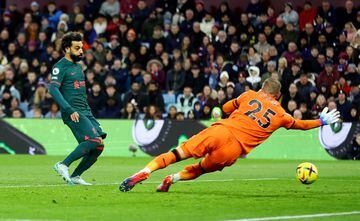 Salah slots home against Villa on Boxing Day.