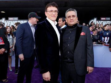 Los directores Anthony y Joe Russo en la premiere mundial Avengers: Endgame en Los Ángeles, California.  