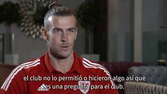 Bale: "He intentado irme pero el Madrid siempre lo ha bloqueado"