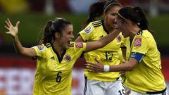 Daniela Montoya marca el primer gol de la selecci&oacute;n Colombia femenina en un Mundial.
