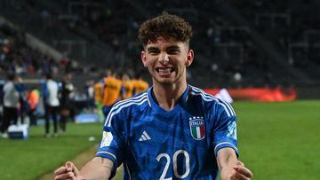 Pafundi’s late goal in Italy’s 2-1 win over South Korea in the Under-20 World Cup sent his side to the final.