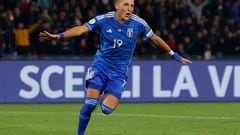 The Argentina-born striker made his mark against England in his first game for the Azzurri.
