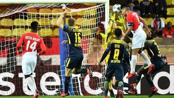 El gol de cabeza de Falcao en la derrota 1-4 del M&oacute;naco ante Leipzig por Champions League