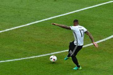 Germany's defender Jerome Boateng got his side off to a great start against Slovakia in Lille.