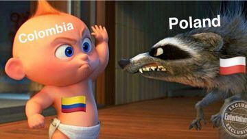 Los memes de la victoria de Colombia contra Polonia