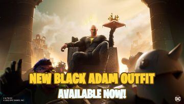 Black Adam arrives in the Fortnite store: this is what Dwayne Johnson's new outfit looks like