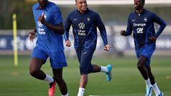 Mbappé missed France's pre-game conference and has failed to score in the last four PSG games, but his French team says they see nothing wrong with him.