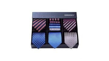Crea cinco combinaciones de corbata y pañuelo para los cinco días de la semana con este kit