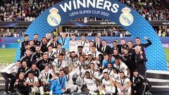 El Real Madrid siguió con su trayectoria triunfal del año al imponerse en la Supercopa de Europa ante el Eintracht de Frankfurt (2-0). Alaba y Benzema confirmaron la superioridad madridista en Helsinki. Un título que se unía a la Liga, la Champions y la Supercopa de España, que ganó en enero en Arabia Saudí. Se impuso en la final al Athletic Club (0-2).