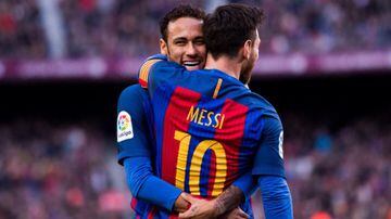 Neymar had a close relationship with Messi during their time together at Barcelona.