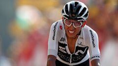 Cycling - Tour de France - The 158.5-km Stage 10 from Annecy to Le Grand-Bornand - July 17, 2018 - Team Sky rider Egan Arley Bernal of Colombia finishes. REUTERS/Benoit Tessier