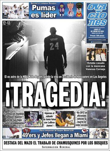 Cronología: las horas después de la tragedia de Kobe Bryant