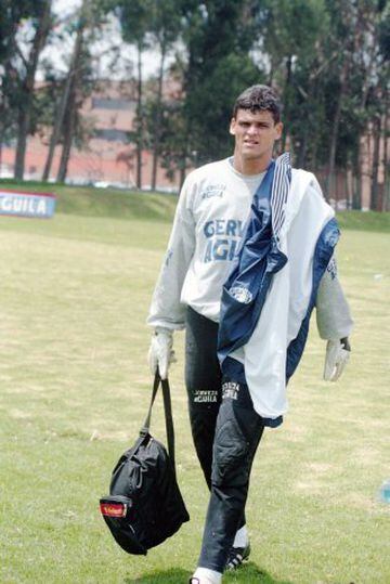 Miguel Calero, en un entrenamiento de la Selección Colombia.
