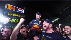 Max Verstappen celebra en Suzuka su segundo título de campeón del mundo.
