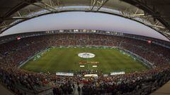 Estadio Enrique Roca,  hasta hace poco llamado Nueva Condomina, donde se jugar&aacute; el partido El Palmar-Getafe. 