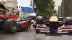 Verstappen 'conquista' Italia pilotando su Red Bull por las calles de Palermo