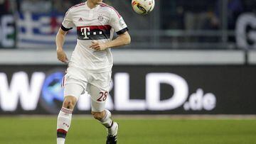 Holger Badstuber in action for Bayern Munich. 