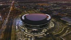 El Allegiant Stadium, la sede de la próxima edición de la Super Bowl.