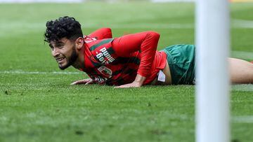 AUGSBURG, GERMANY - APRIL 03: Ricardo Pepi of FC Augsburg looks on during the Bundesliga match between FC Augsburg and VfL Wolfsburg at WWK-Arena on April 3, 2022 in Augsburg, Germany. (Photo by Roland Krivec/vi/DeFodi Images via Getty Images)