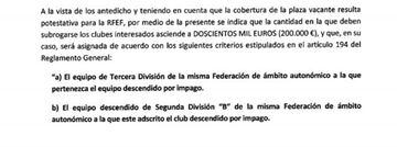 El artículo 194 se aplicó con el descenso del Puertollano de cara a la temporada 2014/15.