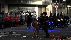 The World Cup celebrations in Argentina ended on a sad note with riot police on the streets and at least 31 people injured and one dead.
