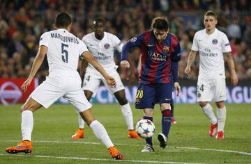 Barcelona knocked Paris Saint-Germain out in 2014/15 on their way to lifting the Champions League title.