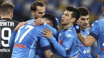 The Mexican winger scored the second goal of the match against Empoli in the Round of 16 of the Coppa Italia in Napoli 3-2 victory.