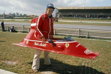Niki Lauda en su época de piloto de Ferrari.