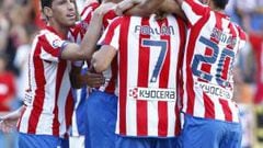 <b>GOLEADA Y LÍDER.</b> El Atlético de Madrid arrancó la Liga con una victoria convincente, encarrilada por su pegada ofensiva y facilitada por la debilidad del Málaga.
